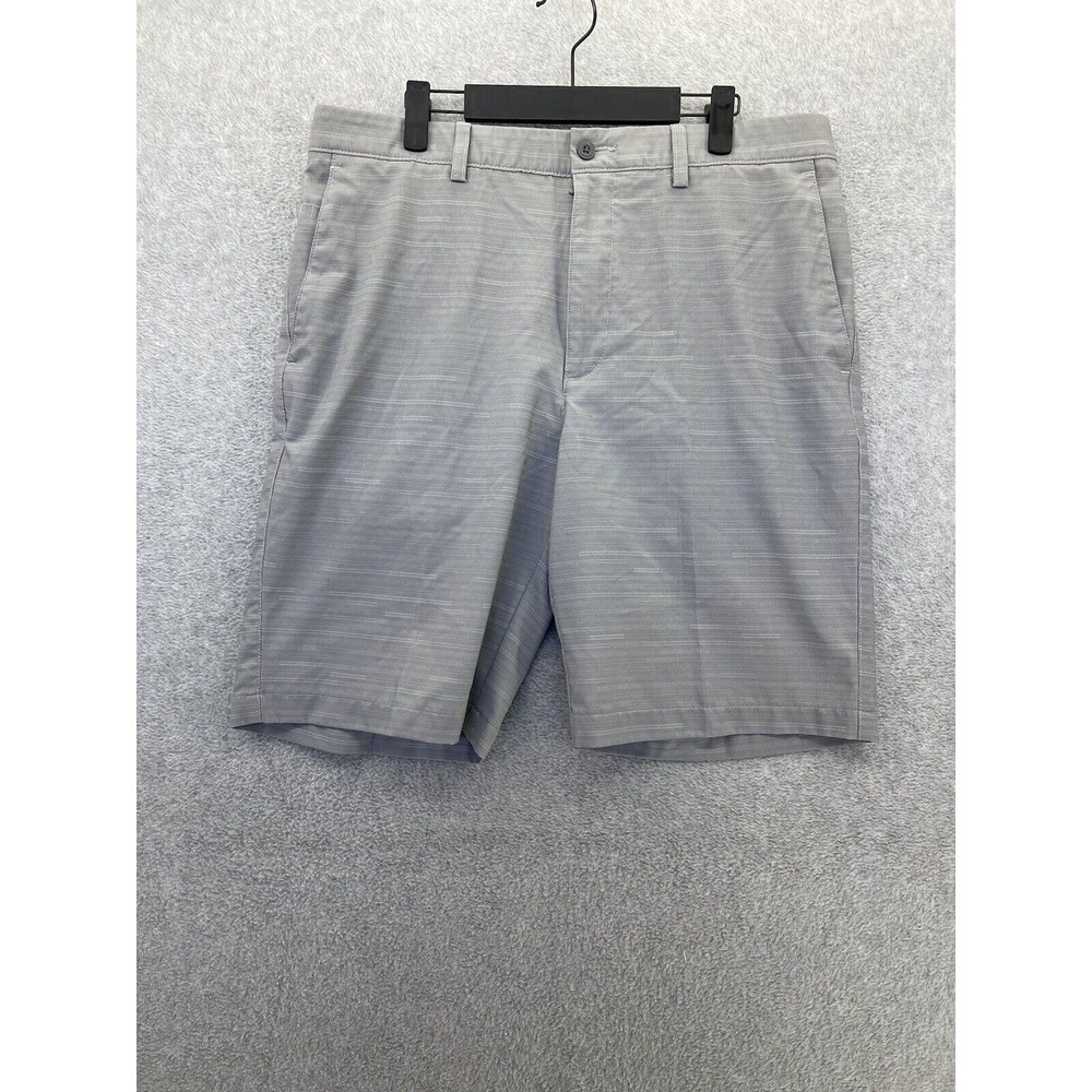 PGA Tour Men’s Golf Shorts Marled Gray Slash Pockets Size 34